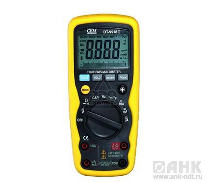 Профессиональный мультиметр CEM DT-9918T