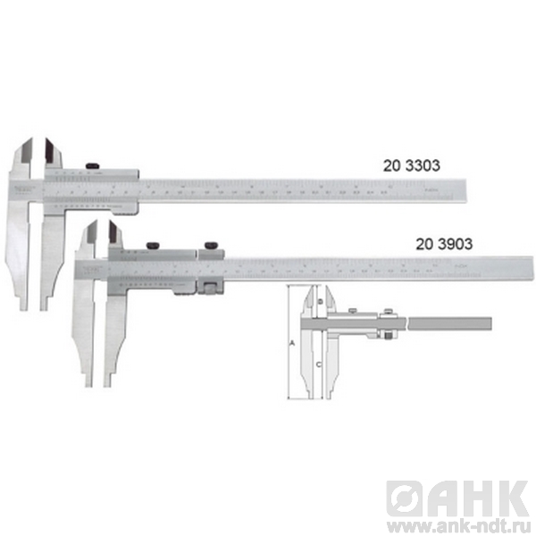 Штангенциркули Vogel двусторонние для мастерских