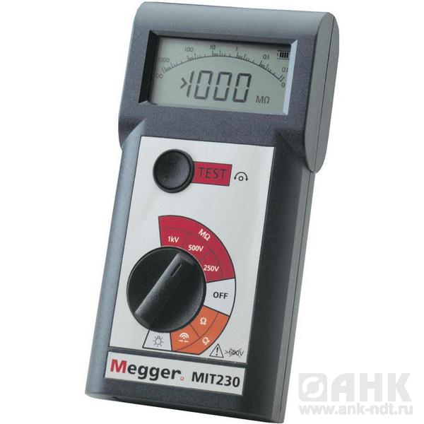MIT230-HD — мегаомметр (с резиновым чехлом)