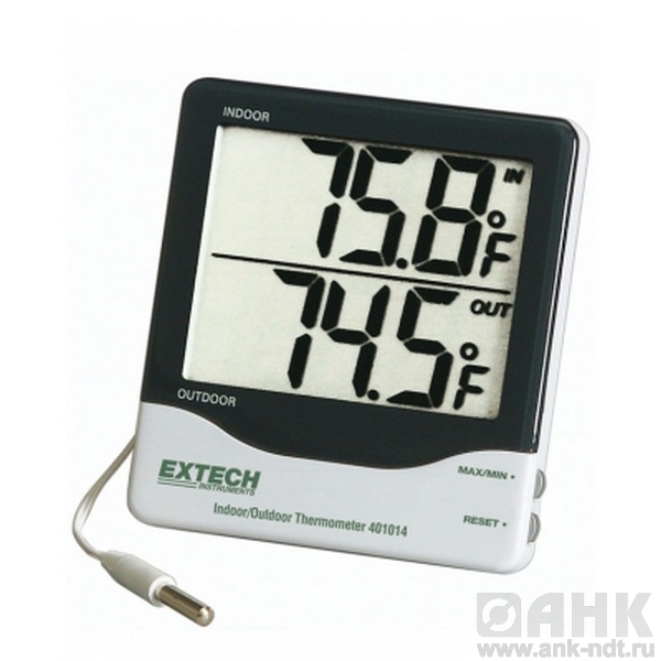 Комнатный/наружный термометр Extech 401014 с большим дисплеем