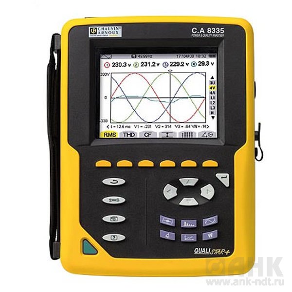 C.A 8335 QUALISTAR PLUS+AmpFlex450 — анализатор параметров электросетей, качества и количества электроэнергии (с клещами AmpFlex 450 мм)