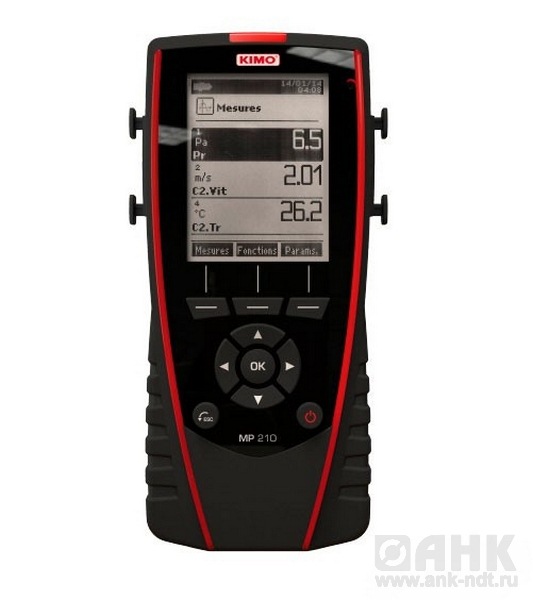 MP 210 M — измеритель многофункциональный (портативный термоанемоманометр с модулем давления среднего диапазона)