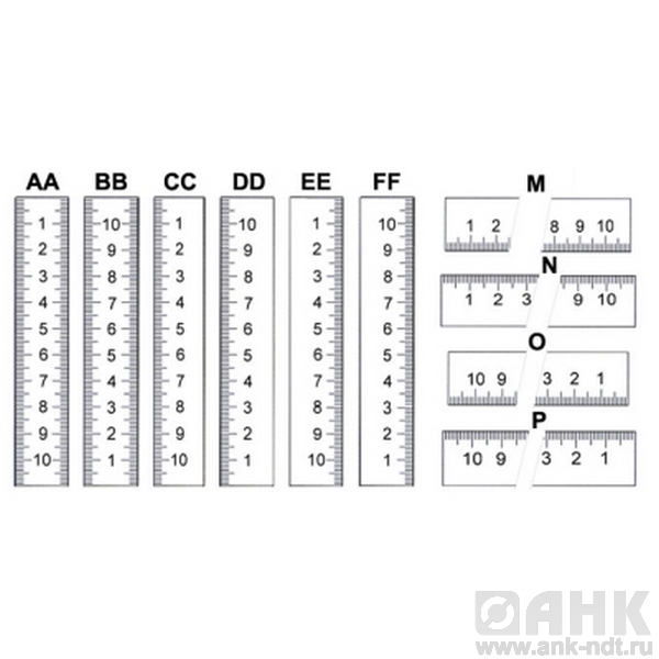 Линейки Vogel с разными шкалами