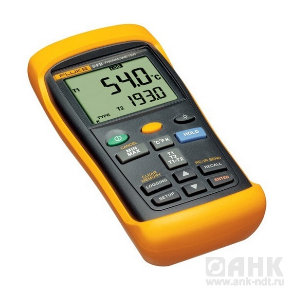 Fluke 52 II — двухканальный цифровой термометр