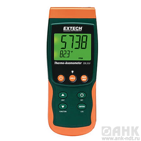 Термоанемометр/регистратор с металлическим вентилятором Extech SDL300