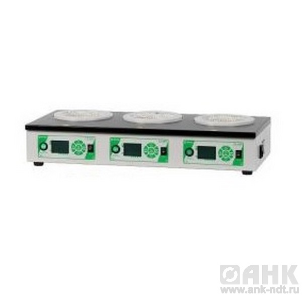 Колбонагреватель ПЭ-4100-3 3-х местный, T до +400 °С, 500 мл