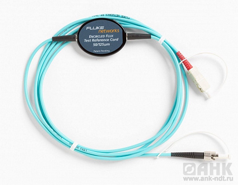 Fluke Networks MRC-50-EFC-SCST, многомодовый эталонный тестовый шнур (2 м), для тестирования оптоволоконных кабелей 50 мкм с заделкой ST (SC/ST)