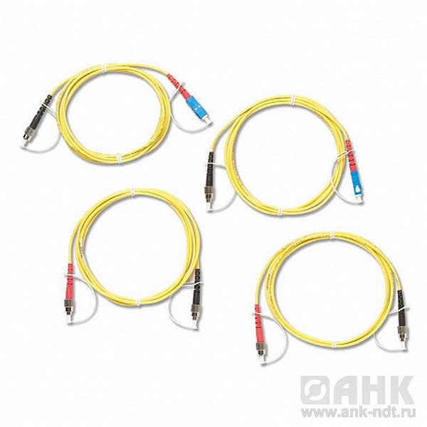 Комплект одномодовых тестовых эталонных кабелей Fluke Networks SRC-9-SCFC-KIT (2 м) для тестирования оптоволоконных кабелей FC (2 SC/FC, 2 FC/FC)