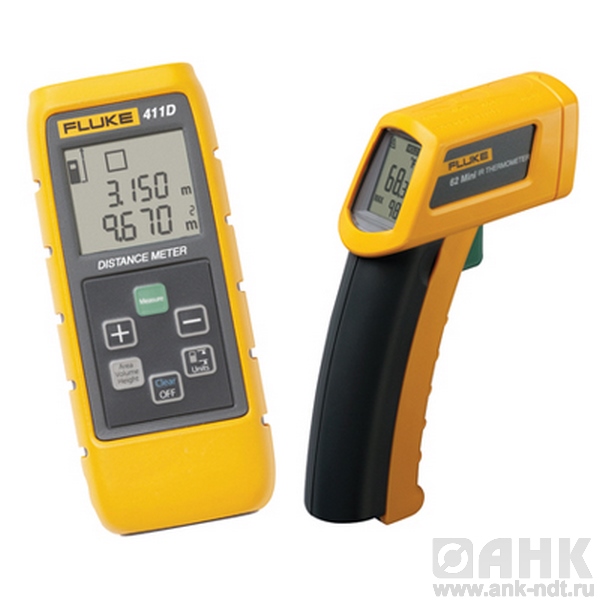 Комплект Fluke 411D/62 Kit (инфракрасный термометр + лазерный дальномер)