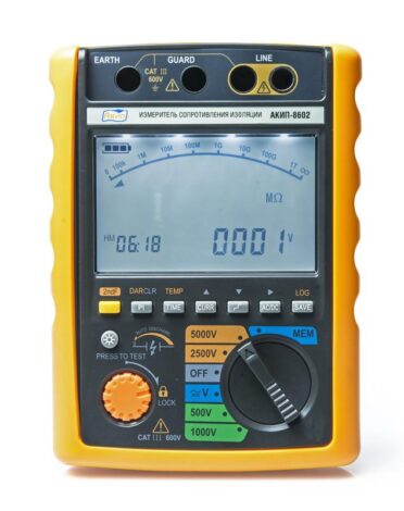 Поверка измерителя сопротивления изоляции АКИП-8602