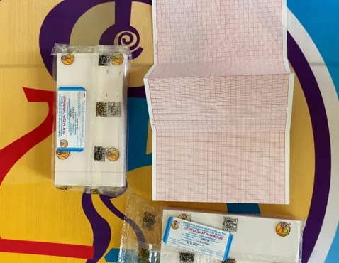 Диаграммная бумага для ЭЭГ 4054/9 145х75х267