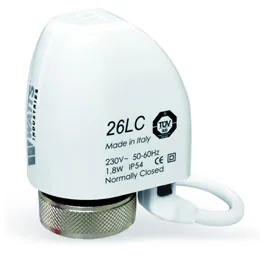 Сервомотор Watts 26LC, 24V, НЗ с индикацией и съем. кабелем
