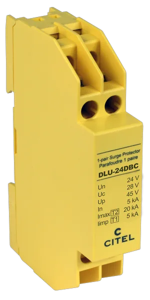 Устройство защиты от импульсных перенапряжений Citel DLU-24DBC (640513), 1 пара, 24 В линия, высокоскоростная
